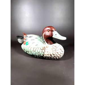 Large Vintage Porcelain Mallard Duck